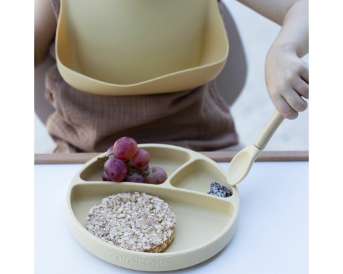 Набір дитячого посуду MinikOiOi BLW SetII-Powder Grey (101070017)