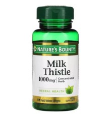 Трави Nature's Bounty Розторопша, 1000 мг, Milk Thistle, 50 гелевих капсул (NRT-01947)