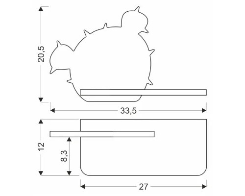 Світильник Candellux CACTUS (21-01016)
