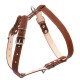 Шлея для собак Collar подвійна для середніх порід Ш 25 мм А:49-68 см В:68-80 см коричнева (06426)
