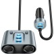 Зарядний пристрій HOCO Z51 Establisher 2xUSB, USB Type-C Metal Gray (6942007600439)