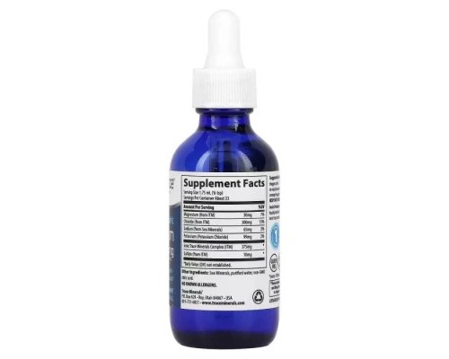 Мінерали Trace Minerals Калій іонний у краплях, 99 мг, Ionic Potassium, 59 мл (TMR-00276)