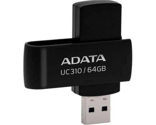 USB флеш накопичувач ADATA 64GB UC310 Black USB 3.0 (UC310-64G-RBK) 