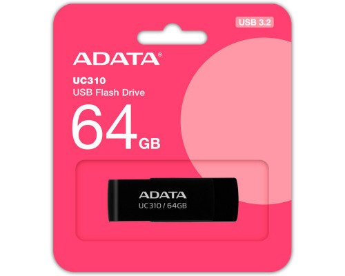 USB флеш накопичувач ADATA 64GB UC310 Black USB 3.0 (UC310-64G-RBK) 
