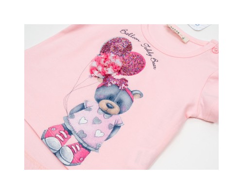 Набір дитячого одягу Breeze з ведмедиком (13374-92G-pink)