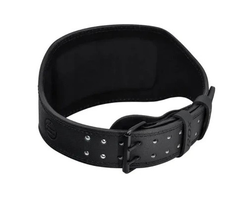 Атлетичний пояс RDX 6 шкіряний Full Black L (WBS-6FB-L)
