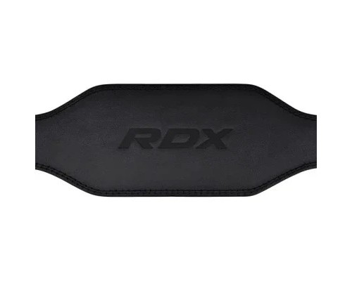 Атлетичний пояс RDX 6 шкіряний Full Black L (WBS-6FB-L)
