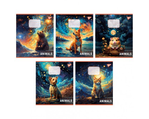 Зошит Yes Dreamer animals 36 аркушів клітинка (767061)