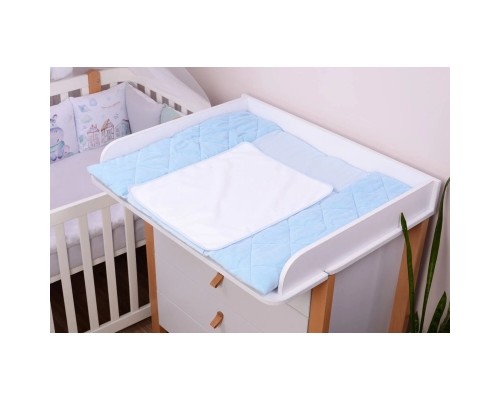 Пеленальний матрацик Верес Velour Medium blue 72х80 см (429.5)