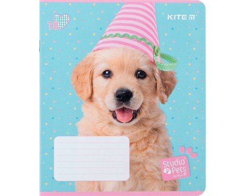 Зошит Kite Studio Pets 18 аркушів, клітинка (SP24-236)