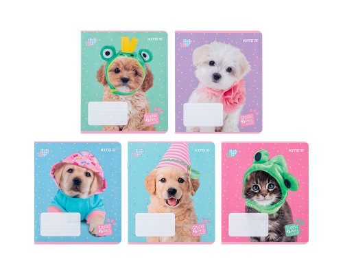 Зошит Kite Studio Pets 18 аркушів, клітинка (SP24-236)