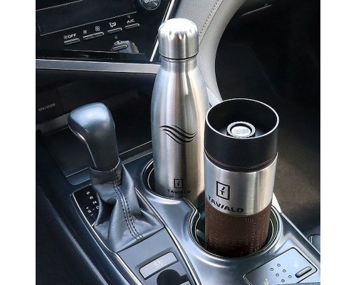 Термокружка Tavialo + 2 ущільнювальних кільця 420 мл Коричневий (190420112)