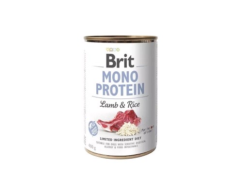 Вологий корм для собак Brit Care Mono Protein Lamb and Rice з ягнятиною та рисом (8595602555352)