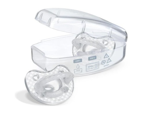 Пустушка Chicco Physioforma Crystal силіконова від 6 до 16 місяців 2 шт (73087.31)