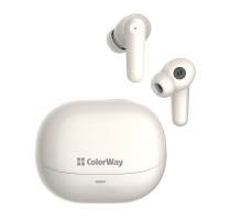 Навушники ColorWay Slim TWS-1 Earbuds Long Life Beige (CW-TWS1BE)