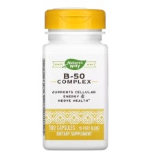 Вітамін Nature's Way Комплекс вітамінів B, B-50 Complex, 100 капсул (NWY-40511)