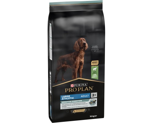 Сухий корм для собак Purina Pro Plan Large Athletic Adult 2+ Sensitive Digestion Для великих порід атлетичної статури З ягням 14 кг (7613035415591)