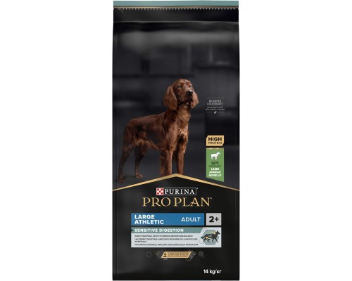 Сухий корм для собак Purina Pro Plan Large Athletic Adult 2+ Sensitive Digestion Для великих порід атлетичної статури З ягням 14 кг (7613035415591)