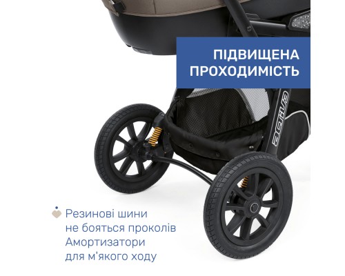 Коляска Chicco 2 в 1 Activ3Темно-бежева (2900990870813) (87087.34.01)