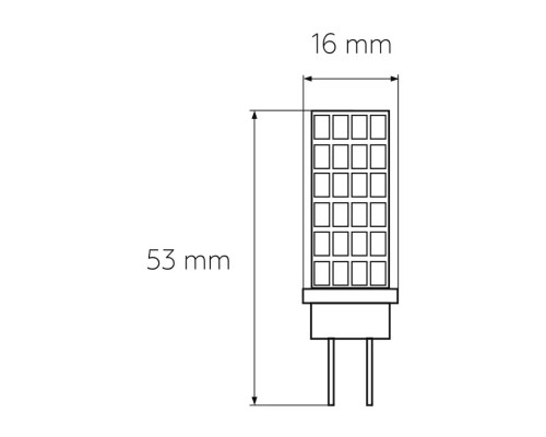 Лампочка Eurolamp Светодиодная капсульная лампа EUROLAMP LED силикон G4 5W 500Lm 300 (LED-G4-0530(12))