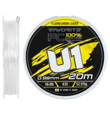 Флюорокарбон Favorite U1 FC 20m 35/0.98mm 116.8lb/52.97kg (1693.12.05)