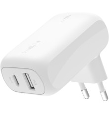 Зарядний пристрій Belkin 42W USB-C PD PPS 30W USB-A 12W white (WCB009VFWH)