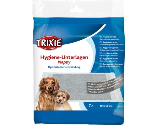 Пелюшки для собак Trixie з активованим вугіллям 40х60 см 7 шт (4011905233703)