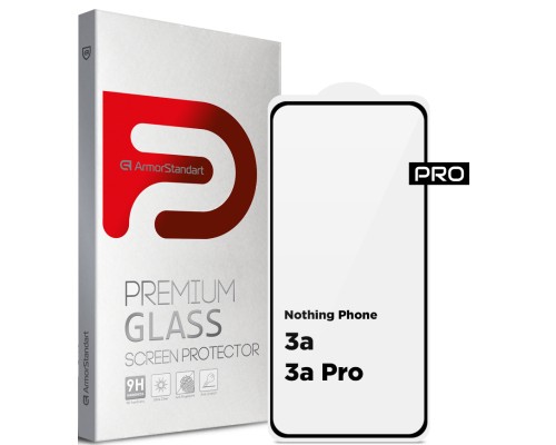 Скло захисне Armorstandart Pro Nothing Phone (3a) / (3a) Pro Black (ARM85466)