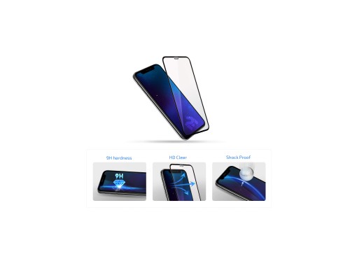 Скло захисне 2E iPhone 15 Pro Max 2.5D FCFG black (2E-IP-15PM-6.7-SMFCFG-BB)