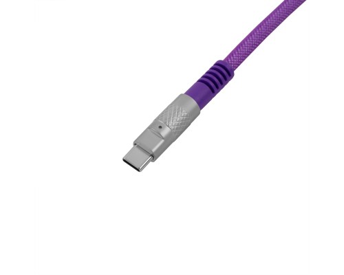 Дата кабель USB-C + USB A to USB-C 1.0m Double-Sleeved Geek purple Keychron (CAB23_KEYCHRON)