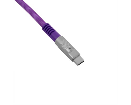 Дата кабель USB-C + USB A to USB-C 1.0m Double-Sleeved Geek purple Keychron (CAB23_KEYCHRON)