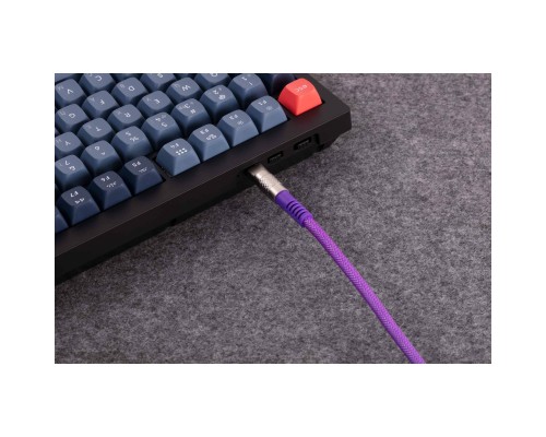 Дата кабель USB-C + USB A to USB-C 1.0m Double-Sleeved Geek purple Keychron (CAB23_KEYCHRON)