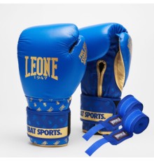 Боксерські рукавички Leone GN220 DNA Blue 10 унцій (GN220_Blue_10oz)
