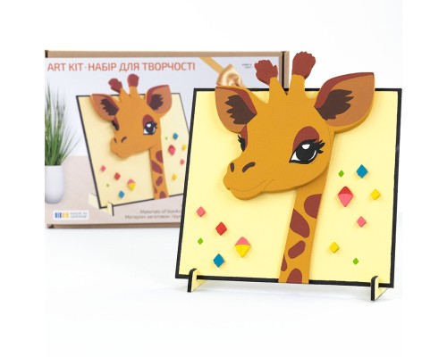 Картина по номерам Rosa Talent 3D Жираф МДФ ґрунтоване, 18х20 см (4823098543558)