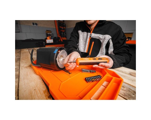 Викрутка акумуляторна Neo Tools 4in1 1.5Ah, 4.5Нм, 230об/хв, 20 біт, кейс (04-199)