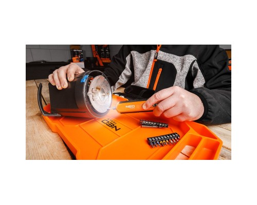 Викрутка акумуляторна Neo Tools 4in1 1.5Ah, 4.5Нм, 230об/хв, 20 біт, кейс (04-199)