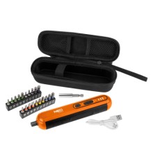 Викрутка акумуляторна Neo Tools 4in1 1.5Ah, 4.5Нм, 230об/хв, 20 біт, кейс (04-199)