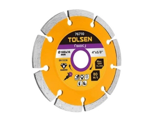 Круг відрізний Tolsen алмазний сегментний 230×22.2х7мм Basic (76717)