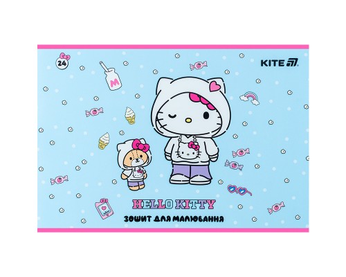 Альбом для малювання Kite Hello Kitty, 24 аркуша (HK25-242-1)