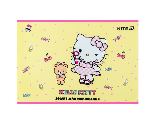 Альбом для малювання Kite Hello Kitty, 24 аркуша (HK25-242-1)