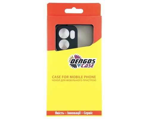Чохол до мобільного телефона Dengos Oppo Reno13 F Case Matte + Glass (Black) (DG-KM-149)