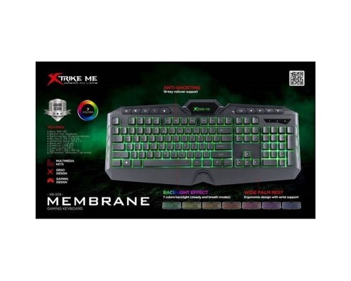 Клавіатура Xtrike ME KB-509 RGB Black (KB-509)