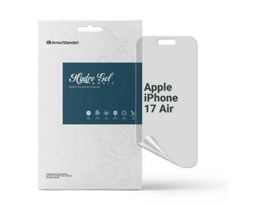 Плівка захисна Armorstandart hydrogel Matte Apple iPhone 17 Air (ARM86174)