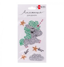 Набір для творчості Santi Unicorn аплікація зі страз самоклеючих 9.5х15 см (742537)