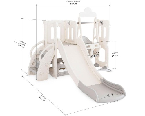 Ігровий майданчик Mealux Elsa (KD-B012 White/Grey)