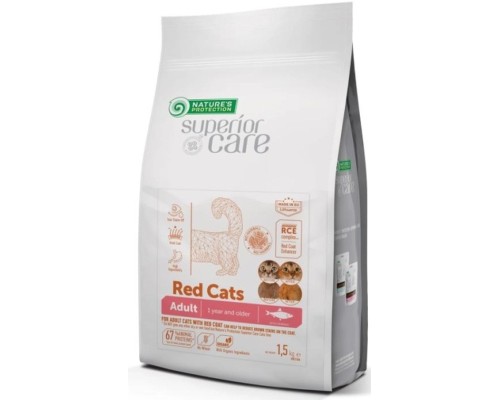 Сухий корм для кішок Nature's Protection Superior Care Red Cats Grain Free Herring 1.5 кг (NPSC47631)