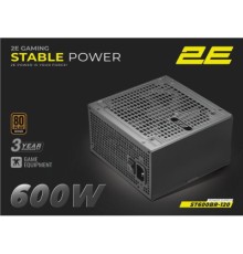 Блок живлення 2E 600W Stable Power ATX3.1 (2E-ST600BR-120)