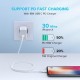 Дата кабель USB-C to Lightning 1.0m 3A US171 white UGREEN (10493)
