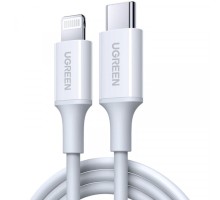 Дата кабель USB-C to Lightning 1.0m 3A US171 white UGREEN (10493)