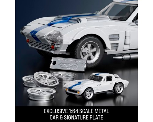 Машина Hot Wheels Brick Shop Elite Corvette Grand Sport 918 деталей (JGR31)